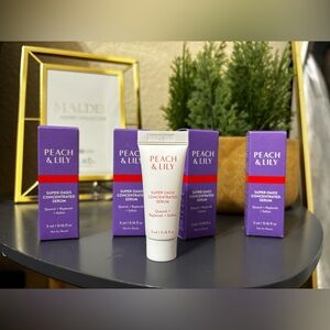 5 items x $25 (4) Peach & Lily Super Oasis Concentrated Serum 5ml NEW